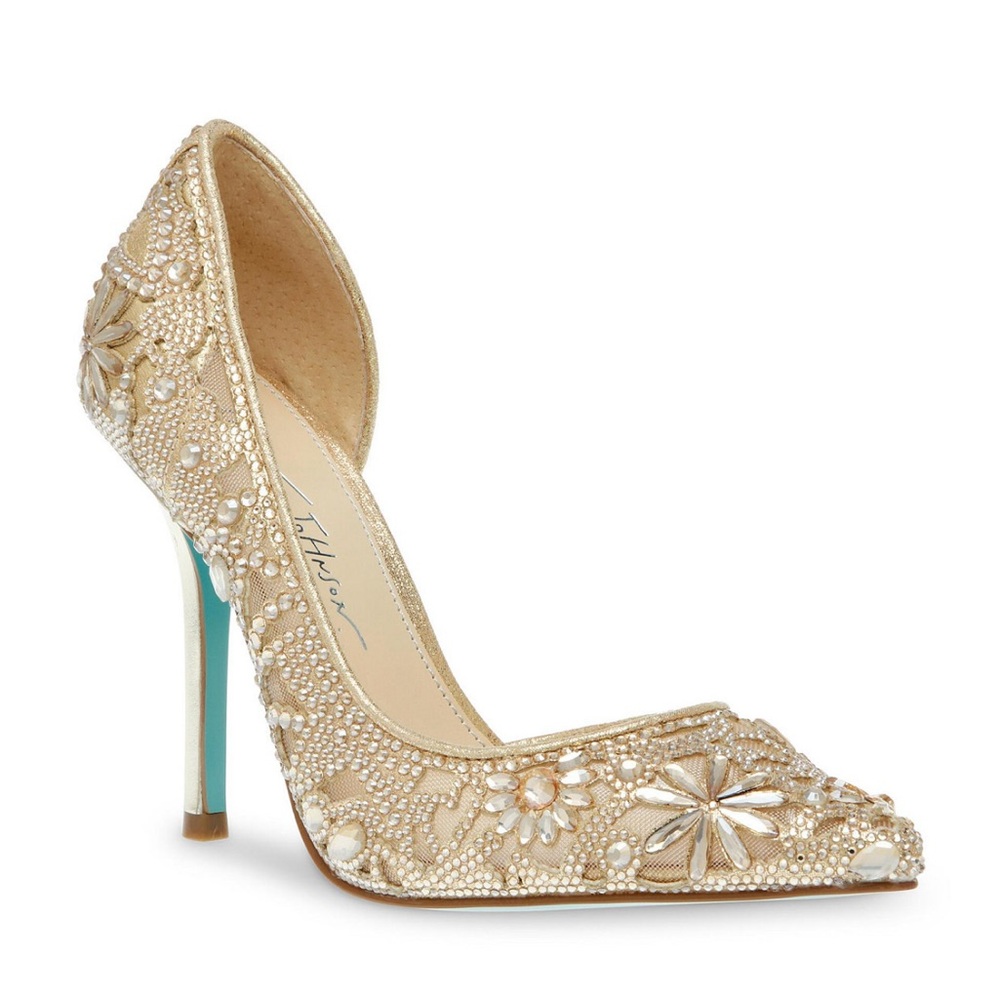 Betsey Johnson | Chic Light Gold Heels | Sz 6 | EUC